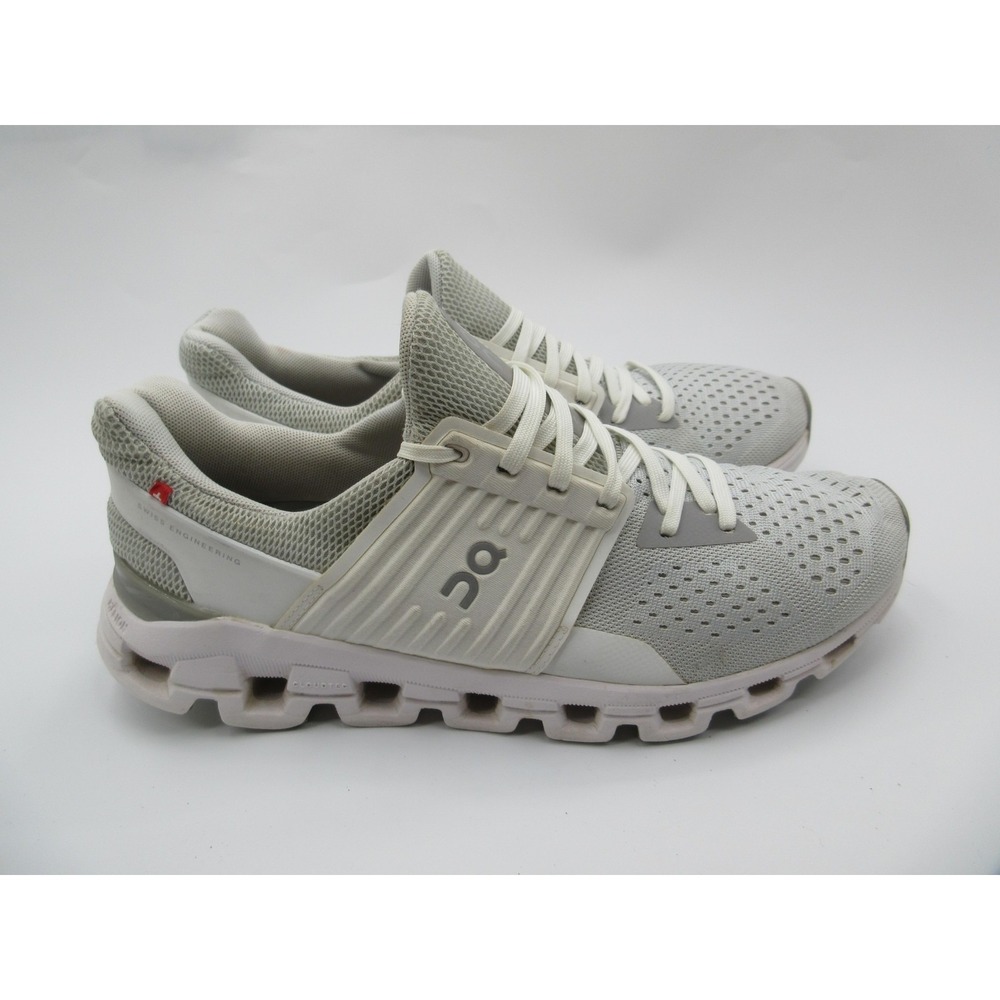 On Running Cloudswift Shoes Womens Size 9.5 White Gray CloudTec Sneakers